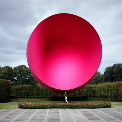 Prompt: a photo Anish Kapoor latest sculpture