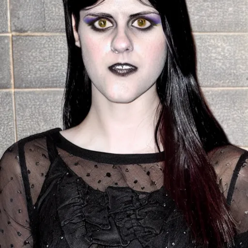 Image similar to Goth Alexandria Daddario