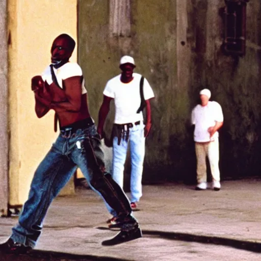 Image similar to tupac footage in cuba, photo by steve mccury and annie leibovitz