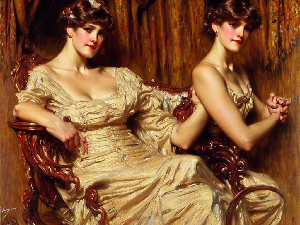 Image similar to highly detailed painting by gaston bussiere, j. c. leyendecker 8 k