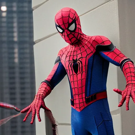 Prompt: bill murray as spider - man, sam raimi spider - man movie, movie still, hd,