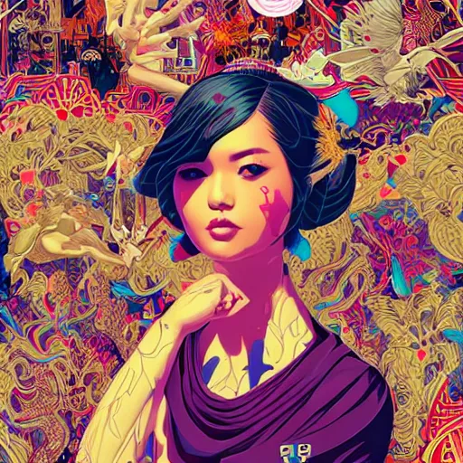 Image similar to Tristan Eaton, victo ngai, artgerm, Perfect princess