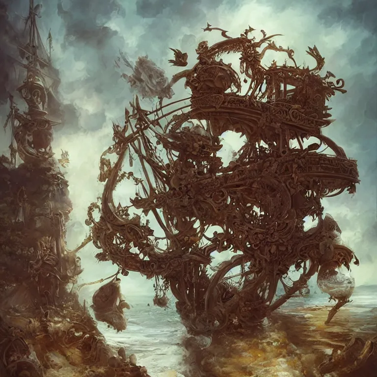 Image similar to pirate skeleton drinking beer by ellen jewett, tomasz alen kopera and Justin Gerard