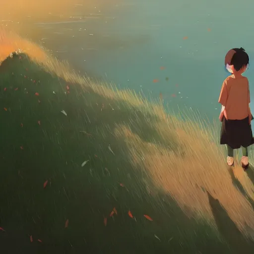 Image similar to song of myself, i am of old and young, of the foolish as much as the wise, regardless of others, ever regardful of others, cory loftis, james gilleard, atey ghailan, makoto shinkai, goro fujita, studio ghibli, rim light, exquisite lighting, clear focus, very coherent, plain background