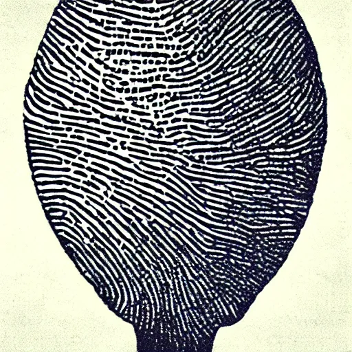 Prompt: woman inside her fingerprint as identity, surrealist high quality art”