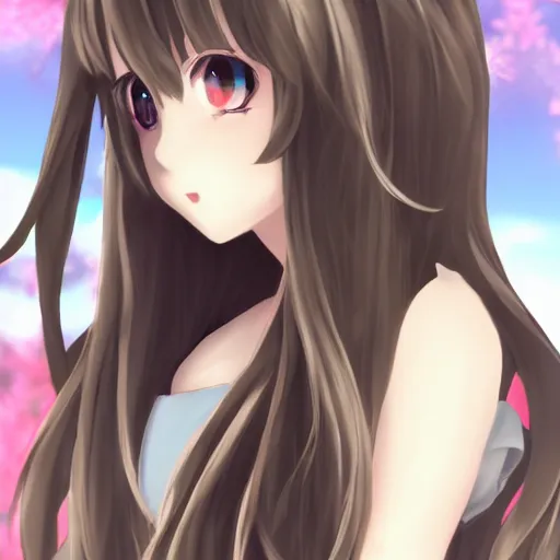 Image similar to beautiful pretty pure kawaii cute lovely innocent elegant hot nice sweet girly feminine long hair anime waifu sister girl Trending on Pixiv thiswaifudoesntexist