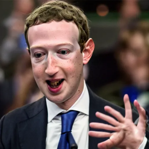 Image similar to lizard person mark zuckerberg