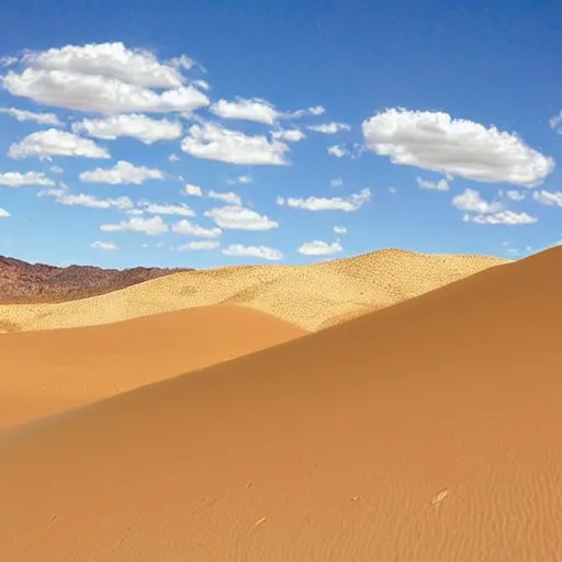 Image similar to desert dunes coveted in dog tags,