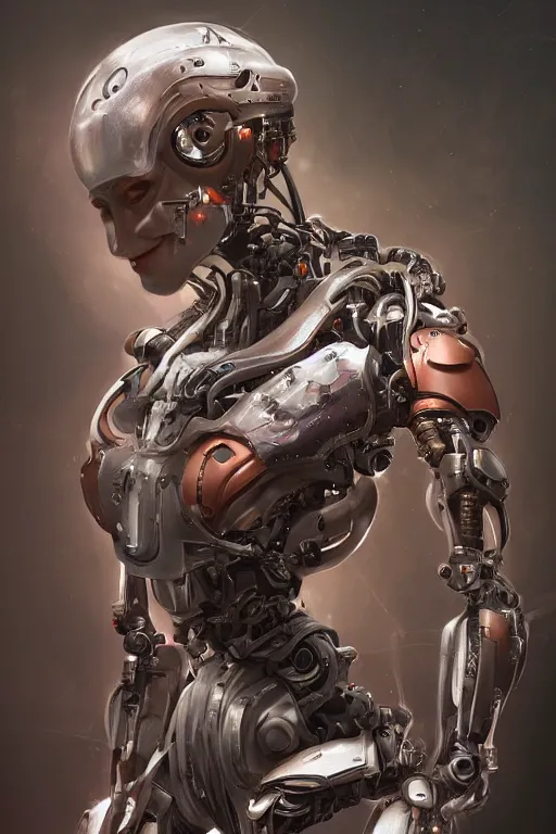 Prompt: portrait of a teen robot, dystopian, incredible art by Stanley Artgerm Lau and Arcimboldo, cyborgpunk, biopunk, sci-fi, digital painting, artstation, concept art, smooth, sharp focus, illustration, chiaroscuro lighting