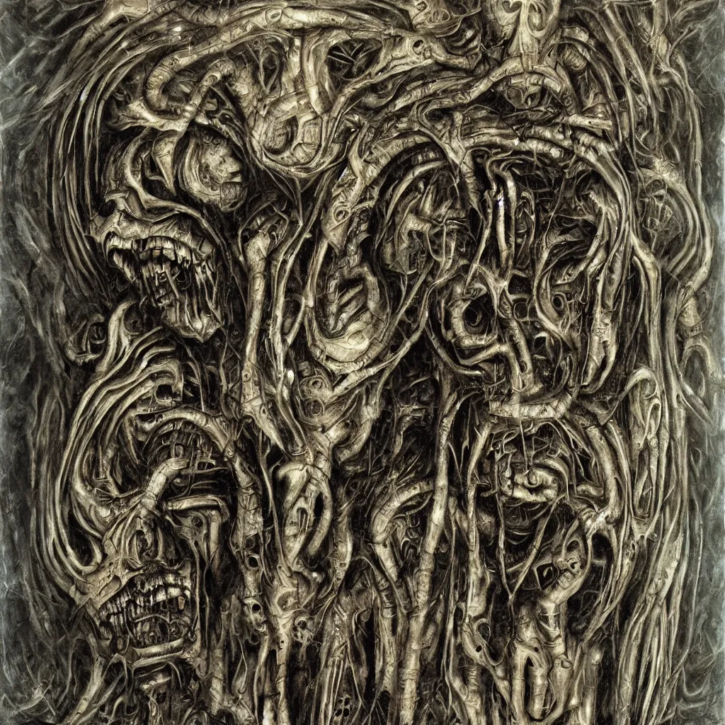 Prompt: subconscious psyche by giger