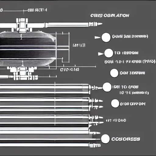 Image similar to detailed schematic cross section of an apfsds round