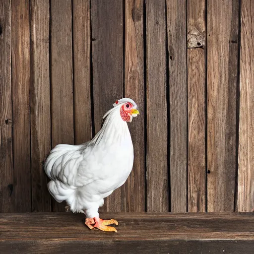 Image similar to barred Plymouth Rock chicken, studio!! lighting, dotted with white hearts!!