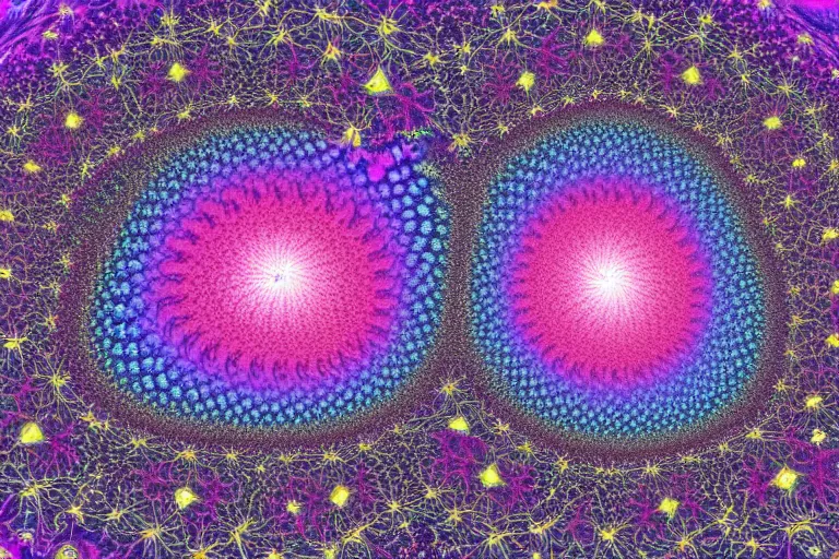 Prompt: a fractal within a fractal within a fractal within a fractal within a fractal, starry night