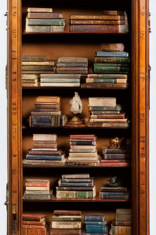 Image similar to soft colorsphotograph imax and solomon joseph solomon and richard schmid and jeremy lipking antique bookshelf full of antique books