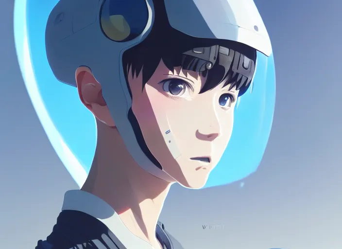 Image similar to portrait of futuristic figther jet, clear sky background, illustration concept art anime key visual trending pixiv fanbox by wlop and greg rutkowski and makoto shinkai and studio ghibli and kyoto animation, dcs worldm heatblur simulations, tomcat geometry, symmetrical, volumetric lighting, transparent black windshield