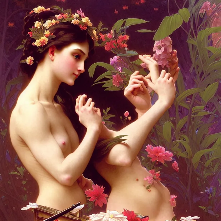 Image similar to epic professional digital art of sweet wonderful goddess, accent lighting, painted, intricate, detailed, cheery, fun, effervescent, sharp focus, illustration, art by artgerm and greg rutkowski and alphonse mucha and william - adolphe bouguereau, epic, stunning, gorgeous, much wow, much detail, cinematic, masterpiece.