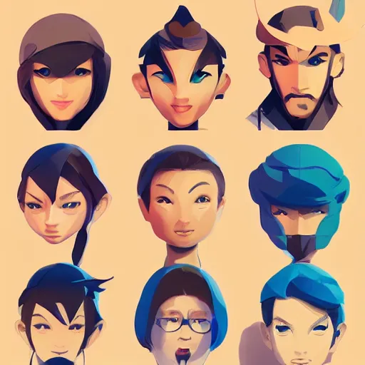 Image similar to face icon stylized minimalist nintendo, loftis, cory behance hd by jesper ejsing, by rhads, makoto shinkai and lois van baarle, ilya kuvshinov, rossdraws global illumination