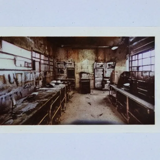 Image similar to Photo of a old rusty Soviet lab taken by a Polaroid