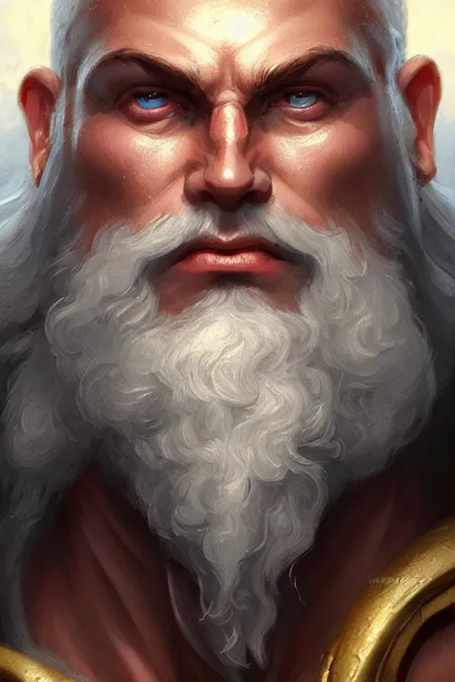 Image similar to zeus humanoid god of the thunder, charming and alluring face, highly detailed, d & d, fantasy, highly detailed, digital painting, trending on artstation, concept art, sharp focus, illustration, art by artgerm and greg rutkowski and magali villeneuve