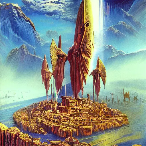 Prompt: menacing secrets of house medici, save me the silver covenant, in the style of bruce pennington and jeff easley, 8 k resolution