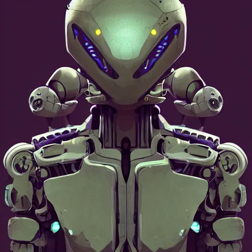 Prompt: beautiful robot character design, full body, whole body, one face, dystopian, biopunk, skin details, digital painting, sculpted in zbrush, artstation, concept art, smooth, sharp, chiaroscuro, soft lighting, rule of thirds, fibonacci, art by mike mignola and david rubin, composition by pascal blanche and simon stalenhag