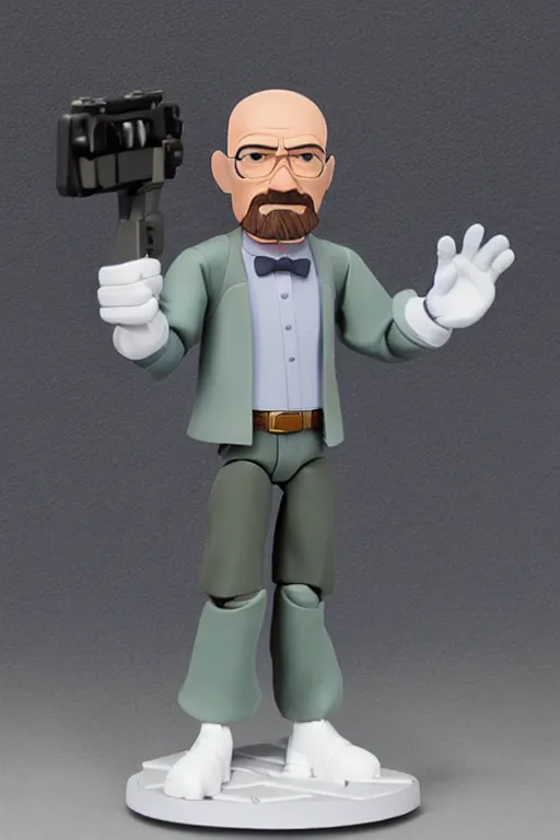 Prompt: walter white as a disney infinity action figure, highly detailed, clean forms, product photo