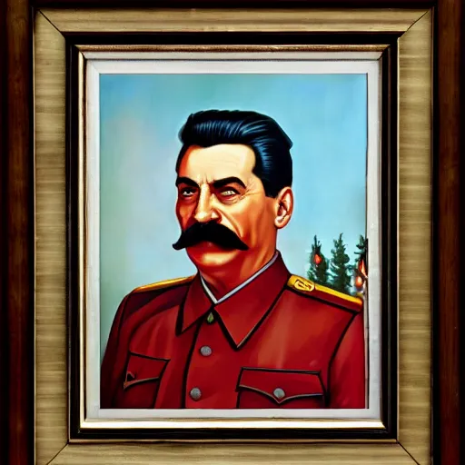 Image similar to stalin. art by raphael beaupre
