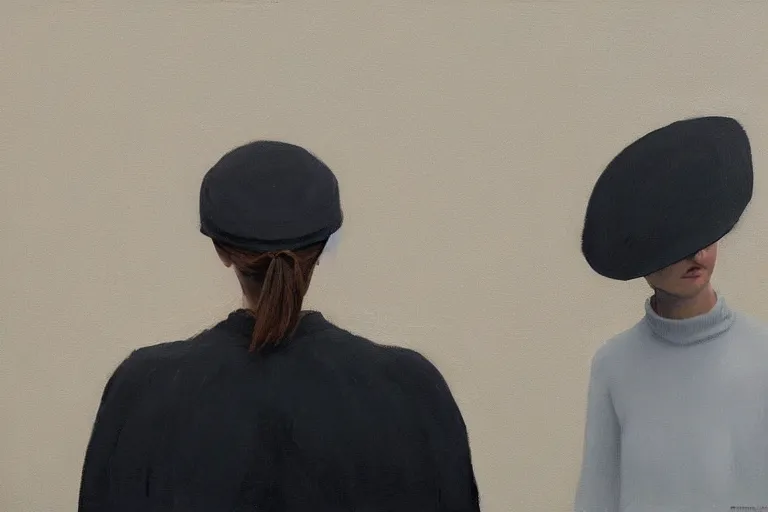 Image similar to young a woman with a raven - shaped hat artwork by tim eitel