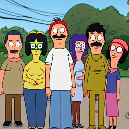 Prompt: the cast of bob's burgers