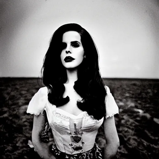 Image similar to lana del rey by tim burton