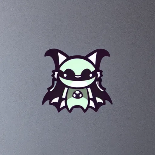 Prompt: cute bat sticker