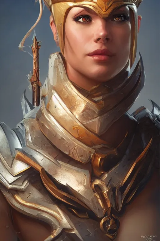 Image similar to amazon valkyrie athena, d & d, fantasy, portrait, highly detailed, headshot, digital painting, trending on artstation, concept art, sharp focus, illustration, art by artgerm and greg rutkowski and magali villeneuve