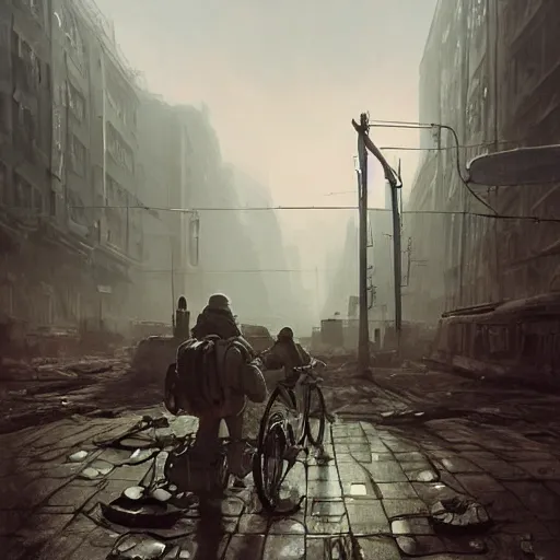 Prompt: a highly detailed epic cinematic concept art CG render digital painting artwork. dieselpunk/sovietpunk. smoke, pollution, poverty. By Greg Rutkowski, Ilya Kuvshinov, WLOP, Stanley Artgerm Lau, Ruan Jia and Fenghua Zhong, trending on ArtStation, made in Maya, Blender and Photoshop, octane render, excellent composition, cinematic atmosphere, dynamic dramatic cinematic lighting, aesthetic, very inspirational, arthouse