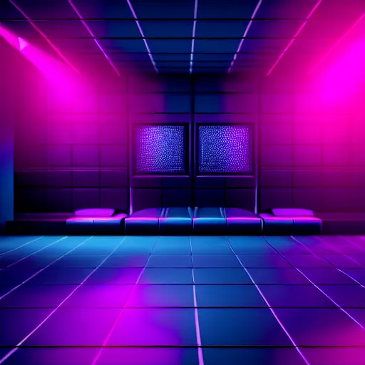 Image similar to the inside of magic city in atlanta, empty strip club, a stage with strip poles, empty stage, trending on artstation, depth field, unreal engine, cinematic, hyper realism, high detail, octane cinema 4 d render, a 2 4 cinematography, 8 k