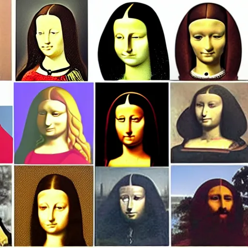 Image similar to monalisa mannequins