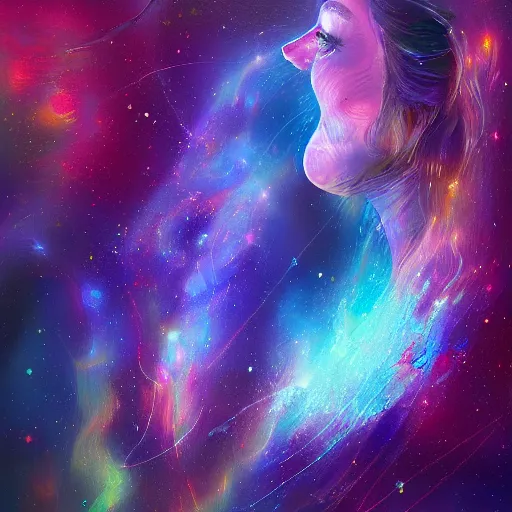 Prompt: Cosmic thought, digital painting, ultradetailed, artstation