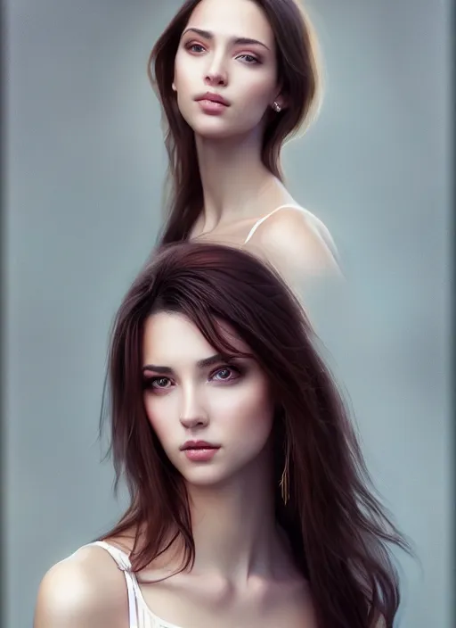 Image similar to photo of a gorgeous young woman in the style of stefan kostic, realistic, professionally retouched, half body shot, sharp focus, 8 k high definition, insanely detailed, intricate, elegant, art by stanley lau and artgerm