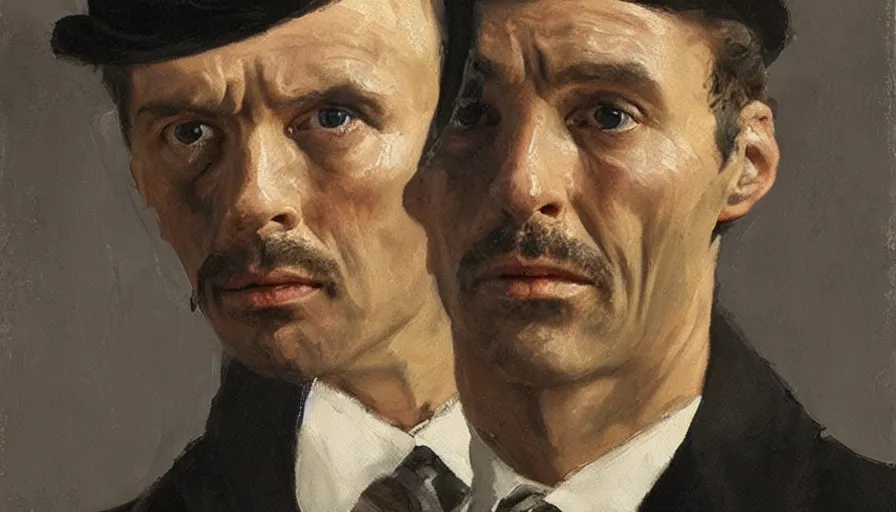 Image similar to painting by borremans, sherlock holmes, detailed, stunning