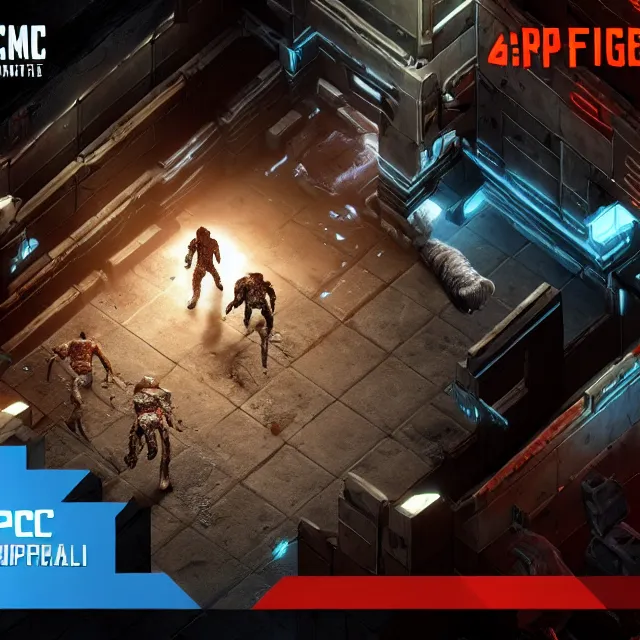 Image similar to isometric Dead Space game, ARPG, next gen game, High Resolution Textures, Unreal Engine, 4K