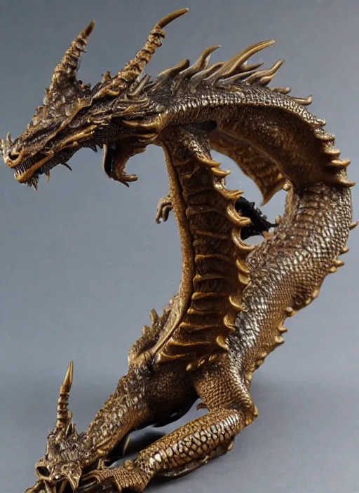 Image similar to 80mm, resin detailed model figure of dragon bronze