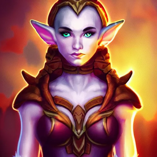 Prompt: pixel art elf female warrior front portrait, cinematic style