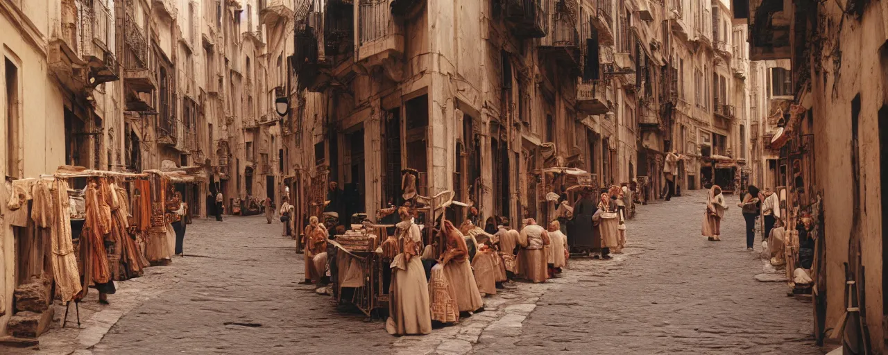 Prompt: wide shot of spaghetti in ancient roman streets and, sigma 8 0 mm, cinematic lighting, photography, wes anderson, kodachrome