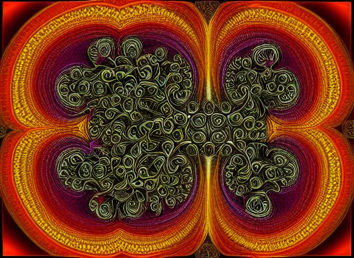 Prompt: an intricate and beautiful fractal in the style of fractal architect,