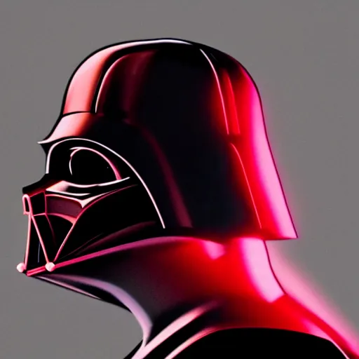 Image similar to darth vader's head coming out of a red mist, epic, trending on artstation, profile pic, centered, accurate anatomy, highly detailed, digital art,