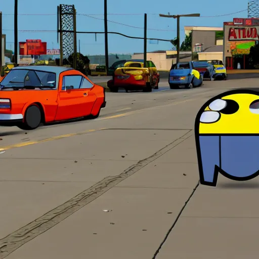 Image similar to pacman in gta