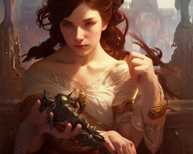 Image similar to photography of julius horsthuis, deep focus, d & d, fantasy, intricate, elegant, highly detailed, digital painting, artstation, concept art, matte, sharp focus, illustration, hearthstone, art by artgerm and greg rutkowski and alphonse mucha