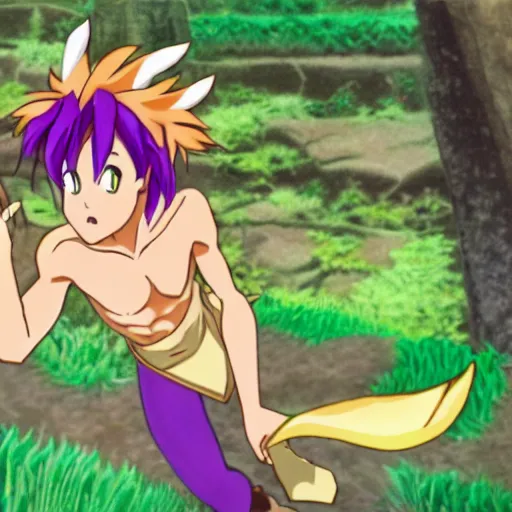 Prompt: anime still of elora the faun from the 1 9 9 9 japanese anime television series'spyro x sparks : tondemo tours'