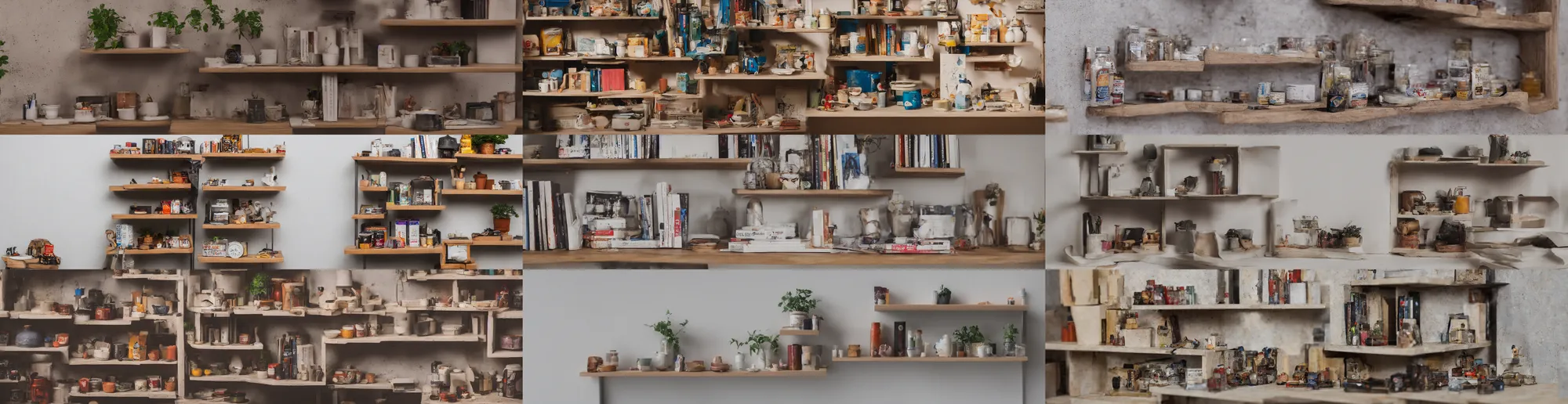 Prompt: photo still of shelf with a miniature street, front view, 8 k, studio lighting bright ambient lighting key light, 8 5 mm f 1. 8