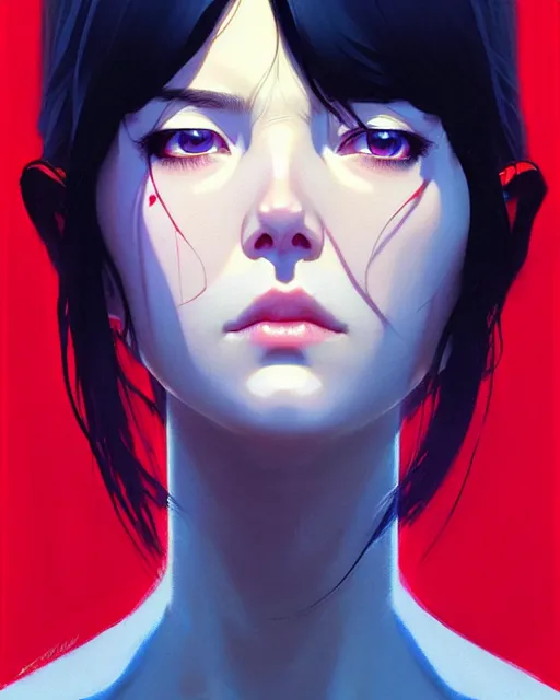 Image similar to dead inside!!!, fine - face, audrey plaza, realistic shaded perfect face, fine details. anime. realistic shaded lighting poster by ilya kuvshinov katsuhiro otomo ghost - in - the - shell, magali villeneuve, artgerm, jeremy lipkin and michael garmash and rob rey