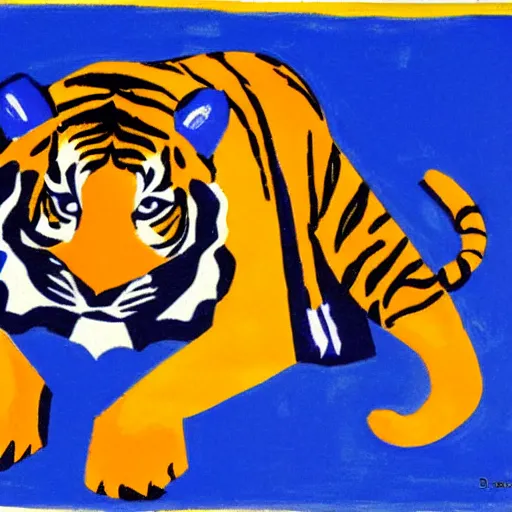 Image similar to tiger by oscar bluemner